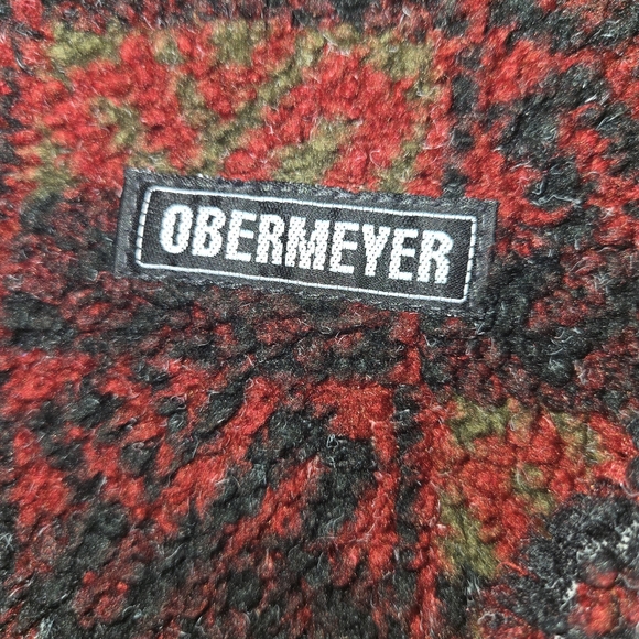 Vintage Obermeyer Patterned Fleece Pullover Aztec Tribal Snap Jacket Gorpcore - Picture 4 of 14